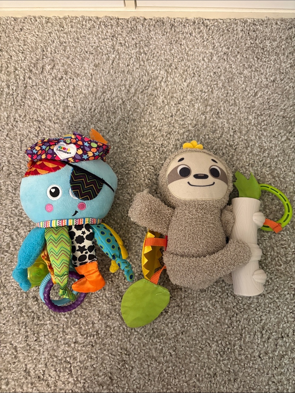 Lamaze Octopus Plush and fisher price toy
